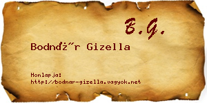 Bodnár Gizella névjegykártya
